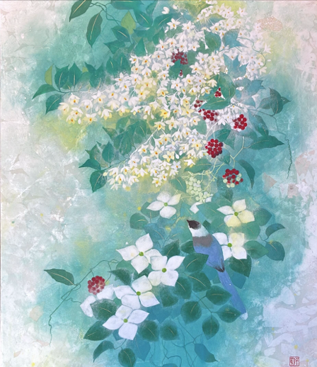 季節を彩る草花など雅やかな気品あふれる美しい日本画をお楽しみください。
